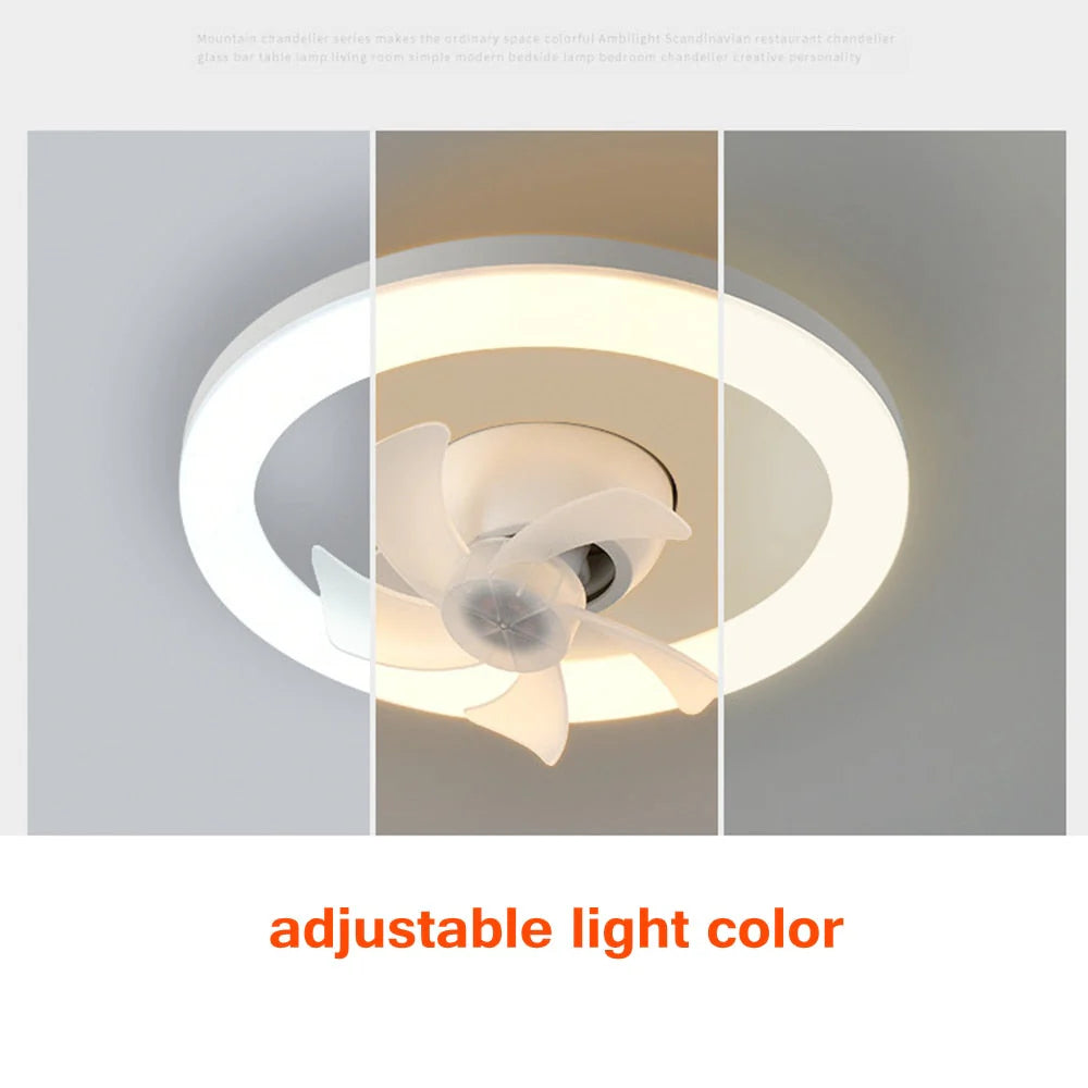 2-in-1-radiant rotierende RC-Deckenventilatorlampe