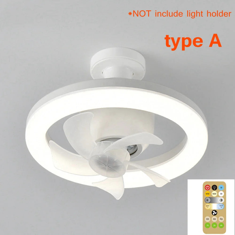 2-in-1-radiant rotierende RC-Deckenventilatorlampe