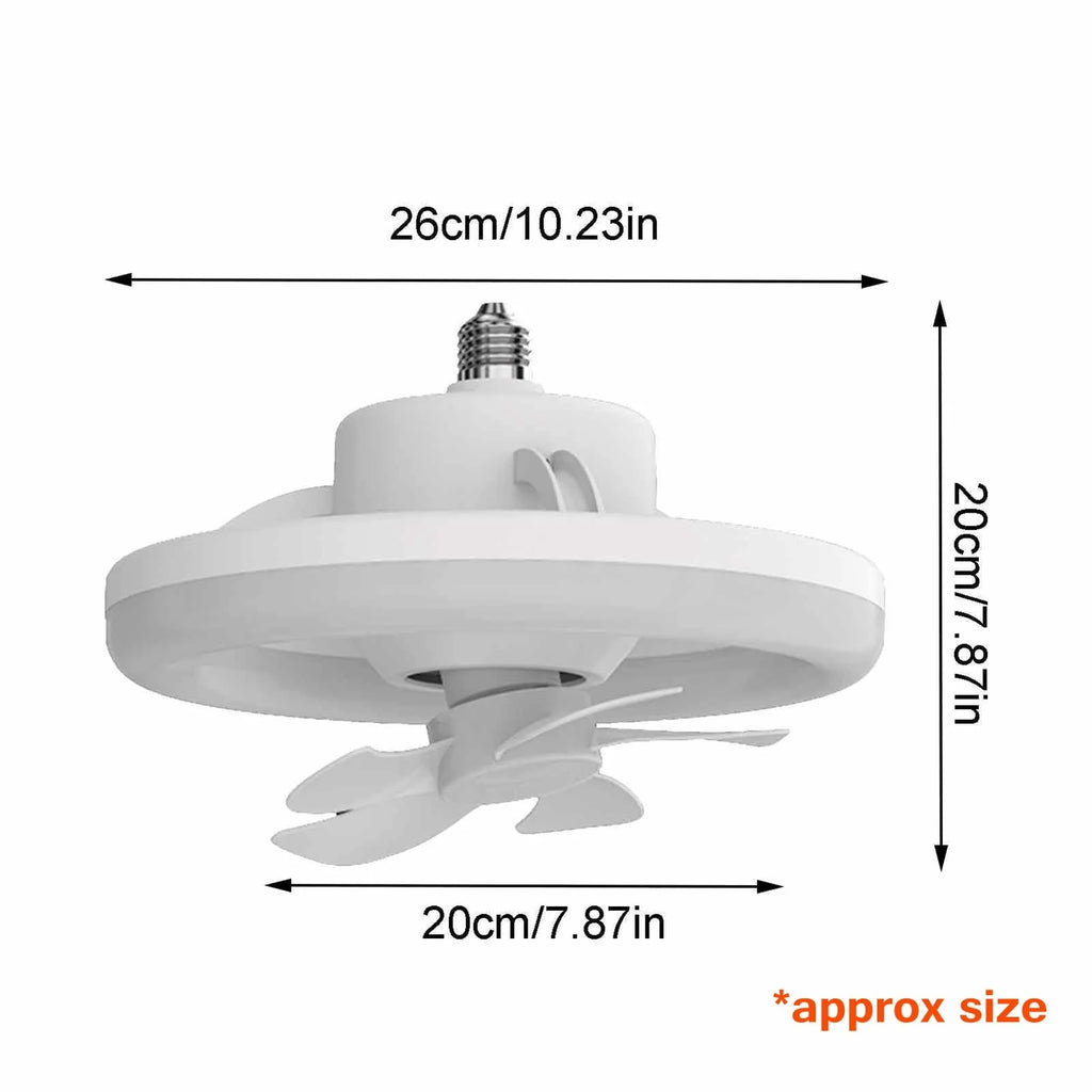 2-in-1-radiant rotierende RC-Deckenventilatorlampe