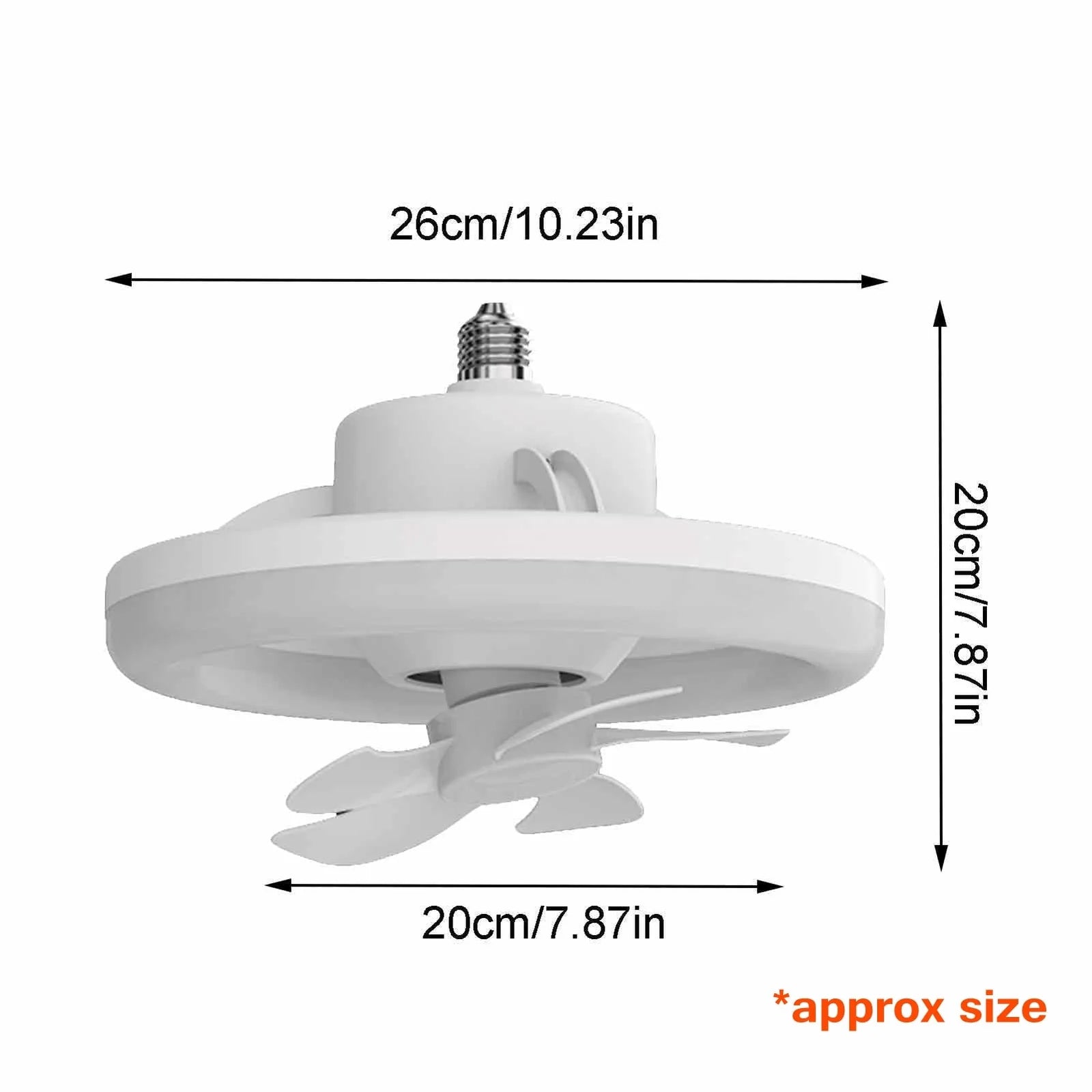 2-in-1-radiant rotierende RC-Deckenventilatorlampe