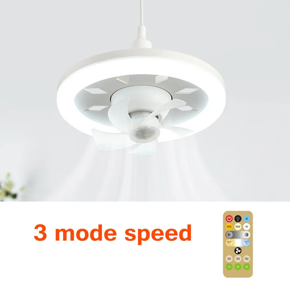 2-in-1-radiant rotierende RC-Deckenventilatorlampe